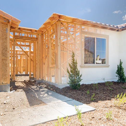 home under construction with a construction loan 