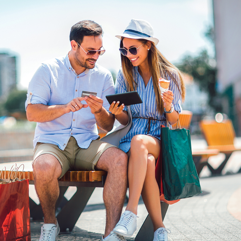 Couple on bench