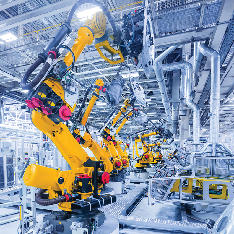 machinery in an assembly line that was financed with an equipment loan 